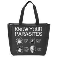 Know Your Parasites Tick Biden Classic Zip Tote Bag