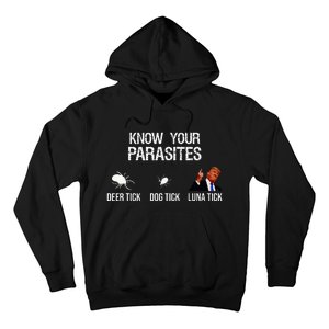 Know Your Parasites Deer Tick Dog Tick Luna Tick Hoodie