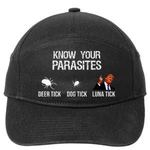 Know Your Parasites Deer Tick Dog Tick Luna Tick 7-Panel Snapback Hat