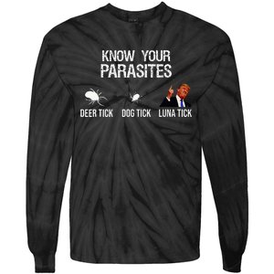 Know Your Parasites Deer Tick Dog Tick Luna Tick Tie-Dye Long Sleeve Shirt