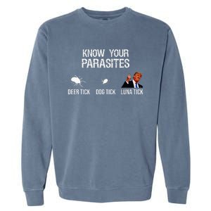 Know Your Parasites Deer Tick Dog Tick Luna Tick Garment-Dyed Sweatshirt