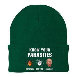 Know Your Parasites Anti Joe Biden Knit Cap Winter Beanie