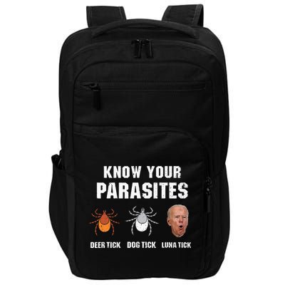 Know Your Parasites Anti Joe Biden Impact Tech Backpack