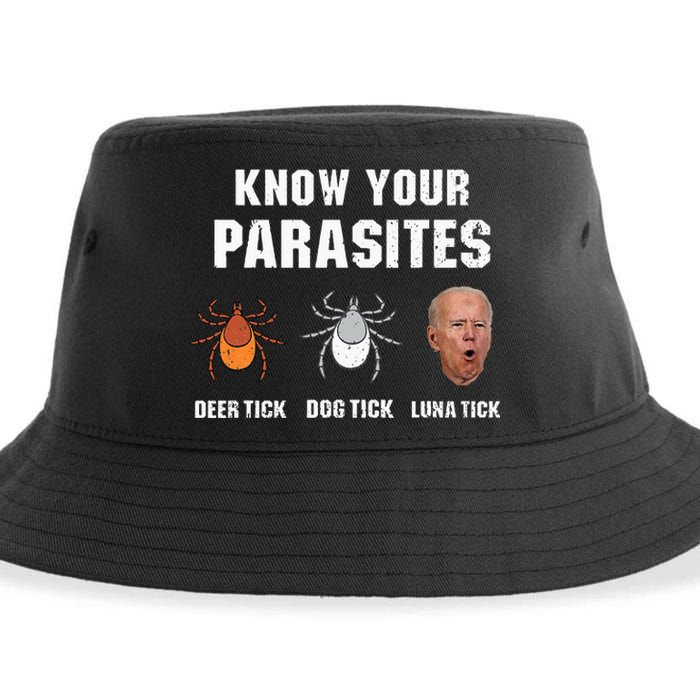 Know Your Parasites Anti Joe Biden Sustainable Bucket Hat