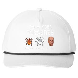 Know Your Parasites Anti Joe Biden Snapback Five-Panel Rope Hat