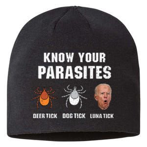 Know Your Parasites Anti Joe Biden Sustainable Beanie