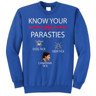 Know Your Parasites Dog Tick Deer Tick Canadian Tick Tall Sweatshirt