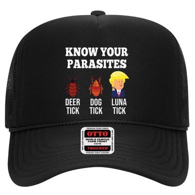 Know Your Parasites Antitrump Funny Luna Tick Resist Trucker Hat