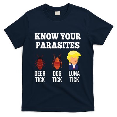 Know Your Parasites Antitrump Funny Luna Tick Resist T-Shirt