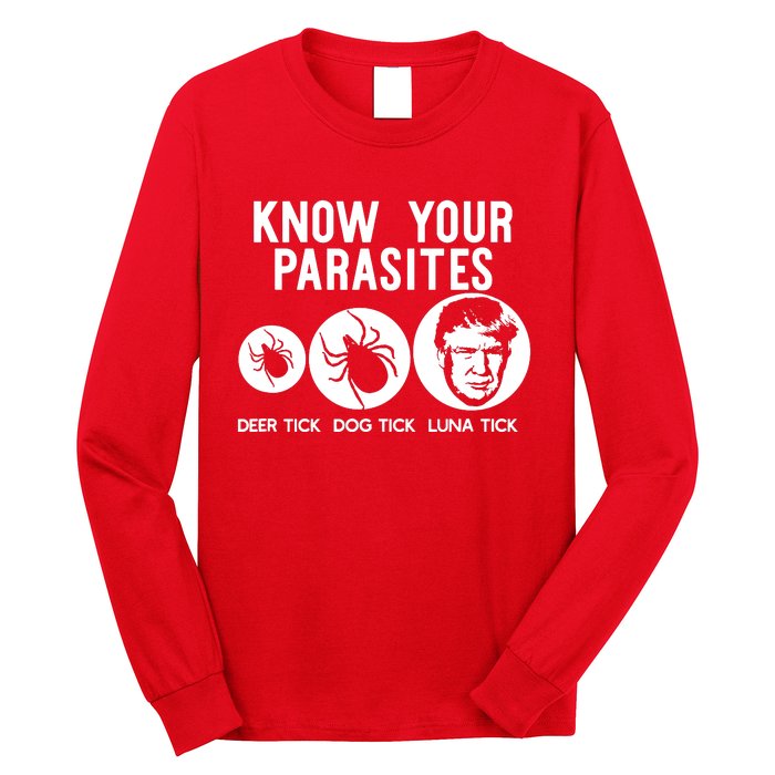 Know Your Parasites Antitrump Resist Funny Gift Long Sleeve Shirt