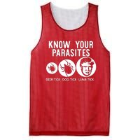 Know Your Parasites Antitrump Resist Funny Gift Mesh Reversible Basketball Jersey Tank