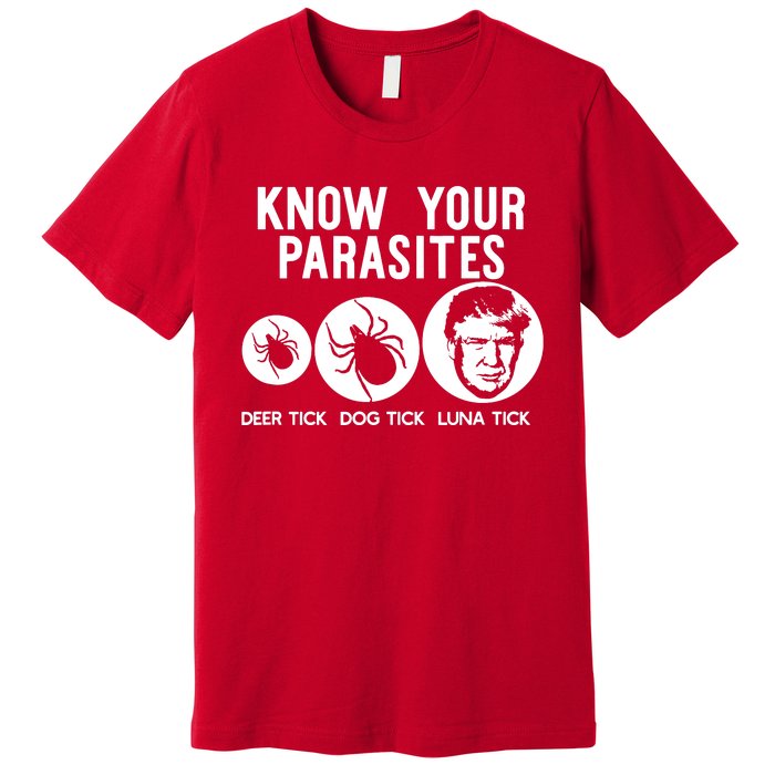 Know Your Parasites Antitrump Resist Funny Gift Premium T-Shirt