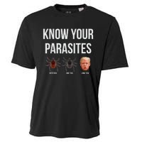 Know Your Parasites Dump President Trump Parasite Lunatic Cooling Performance Crew T-Shirt