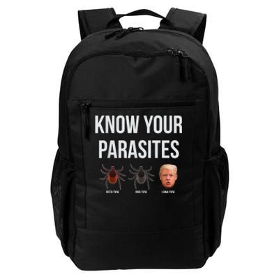 Know Your Parasites Dump President Trump Parasite Lunatic Daily Commute Backpack