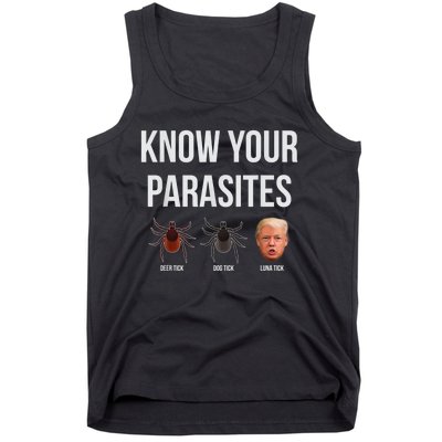 Know Your Parasites Dump President Trump Parasite Lunatic Tank Top