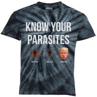 Know Your Parasites Dump President Trump Parasite Lunatic Kids Tie-Dye T-Shirt