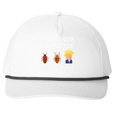 Know Your Parasites Antitrump Funny Luna Tick Resist Snapback Five-Panel Rope Hat