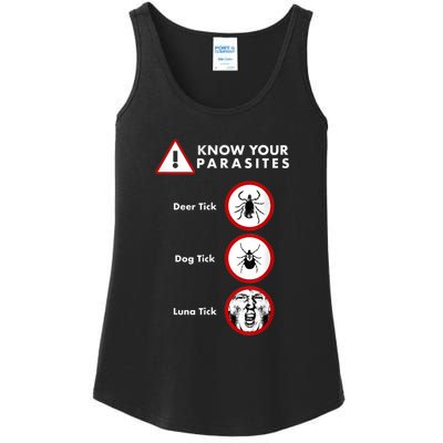 Know Your Parasites Funny Anti Trump And Ticks Ladies Essential Tank