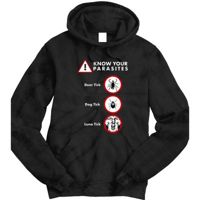 Know Your Parasites Funny Anti Trump And Ticks Tie Dye Hoodie