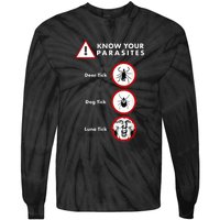 Know Your Parasites Funny Anti Trump And Ticks Tie-Dye Long Sleeve Shirt