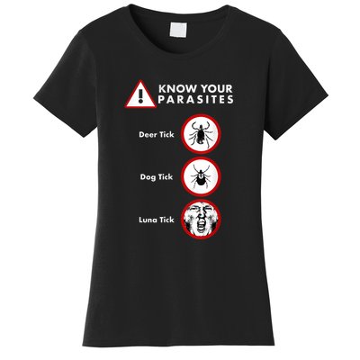 Know Your Parasites Funny Anti Trump And Ticks Women's T-Shirt