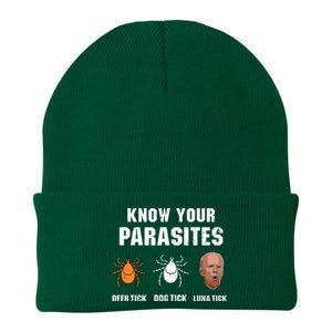 Know Your Parasites Anti Joe Biden Knit Cap Winter Beanie