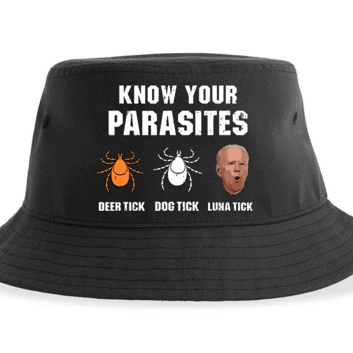 Know Your Parasites Anti Joe Biden Sustainable Bucket Hat