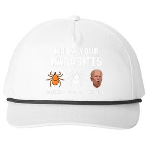 Know Your Parasites Anti Joe Biden Snapback Five-Panel Rope Hat