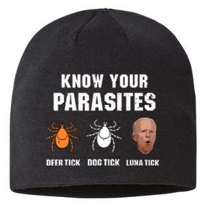 Know Your Parasites Anti Joe Biden Sustainable Beanie