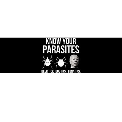 Know Your Parasites Anti Joe Biden Sucks Funny Political Bumper Sticker