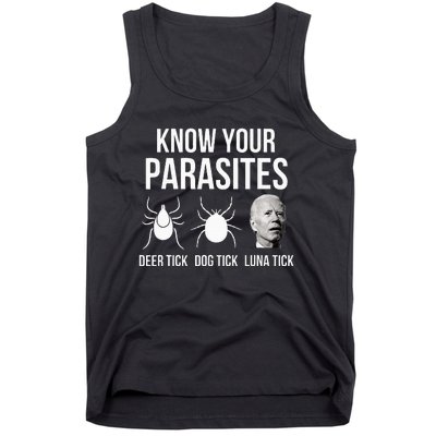 Know Your Parasites Anti Joe Biden Sucks Funny Political Tank Top