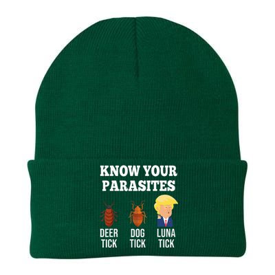 Know Your Parasites Antitrump Funny Luna Tick Resist Knit Cap Winter Beanie