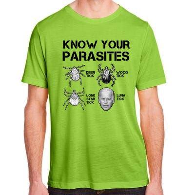 Know Your Parasites Anti Joe Biden Funny Adult ChromaSoft Performance T-Shirt