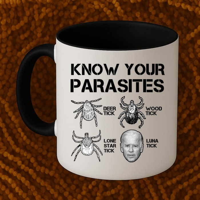 Know Your Parasites Anti Joe Biden Funny Mug