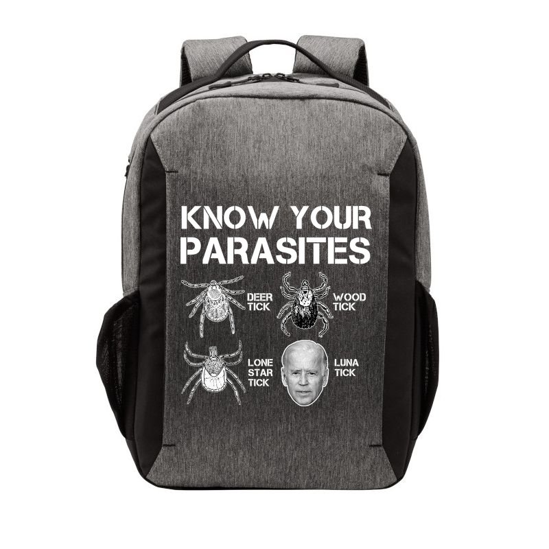 Know Your Parasites Anti Joe Biden Funny Vector Backpack