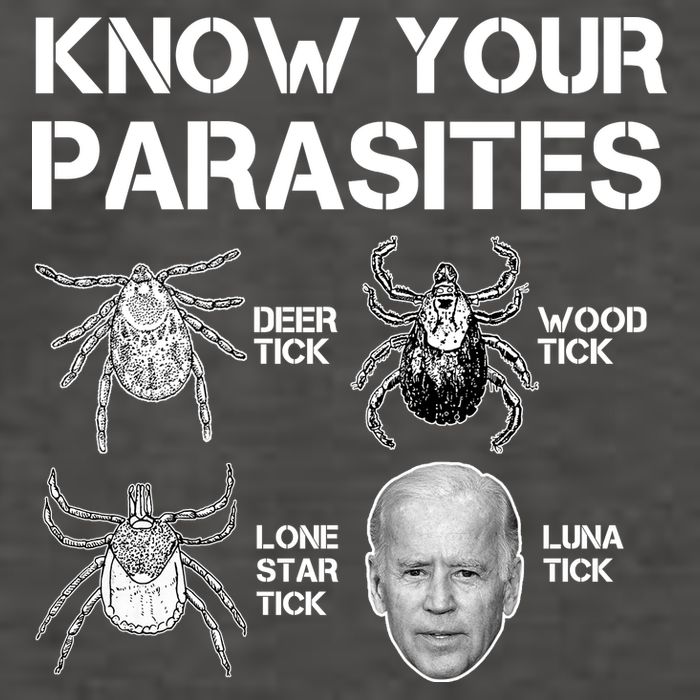 Know Your Parasites Anti Joe Biden Funny Vector Backpack