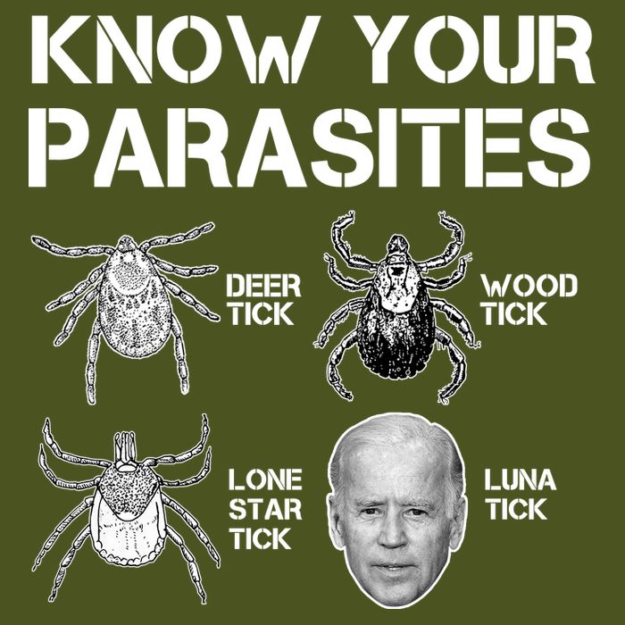Know Your Parasites Anti Joe Biden Funny Backpack