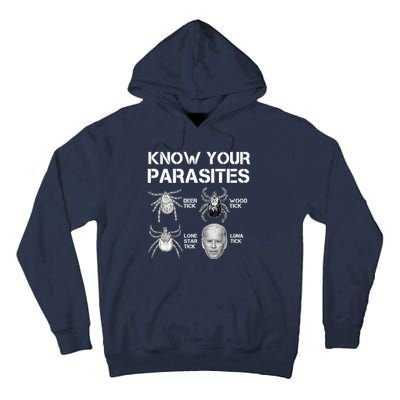 Know Your Parasites Anti Joe Biden Funny Tall Hoodie