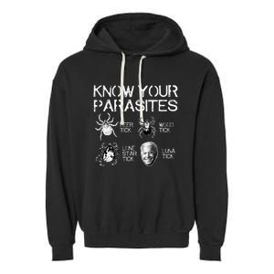 Know Your Parasites Tick Biden Classic Garment-Dyed Fleece Hoodie