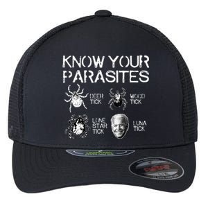 Know Your Parasites Tick Biden Classic Flexfit Unipanel Trucker Cap