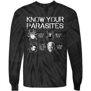 Know Your Parasites Tick Biden Classic Tie-Dye Long Sleeve Shirt