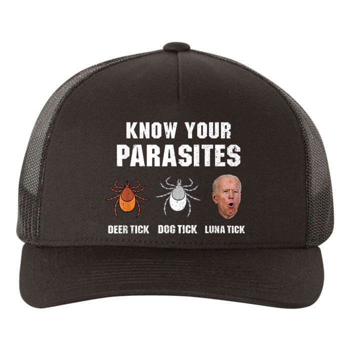 Know Your Parasites Anti Joe Biden Yupoong Adult 5-Panel Trucker Hat