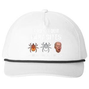 Know Your Parasites Anti Joe Biden Snapback Five-Panel Rope Hat