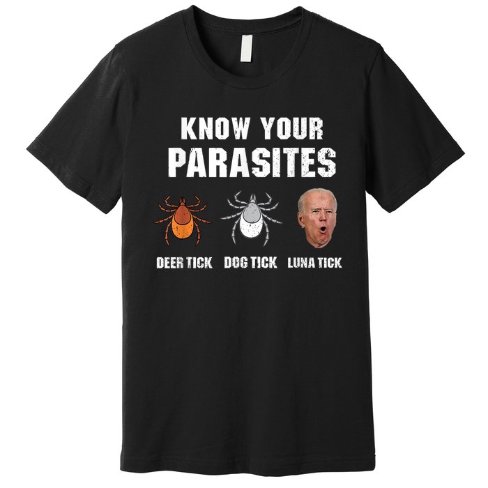 Know Your Parasites Anti Joe Biden Premium T-Shirt