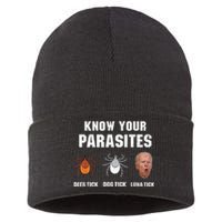 Know Your Parasites Anti Joe Biden Sustainable Knit Beanie