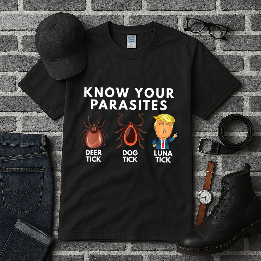Know Your Parasites Deer Tick Dog Tick Luna Tick Anti Trump Tall T-Shirt