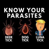 Know Your Parasites Deer Tick Dog Tick Luna Tick Anti Trump Tall T-Shirt