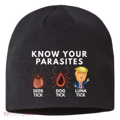 Know Your Parasites Deer Tick Dog Tick Luna Tick Anti Trump Sustainable Beanie