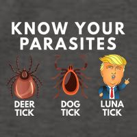 Know Your Parasites Deer Tick Dog Tick Luna Tick Anti Trump Vector Backpack