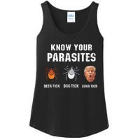 Know Your Parasites Funny Anti Trump Ladies Essential Tank